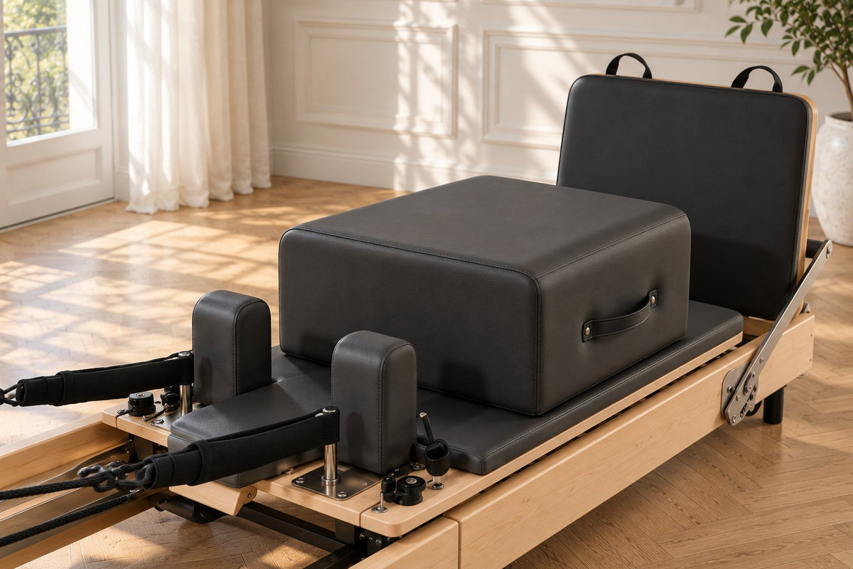 Détail du chariot, des épaulières et de la box du Plissé